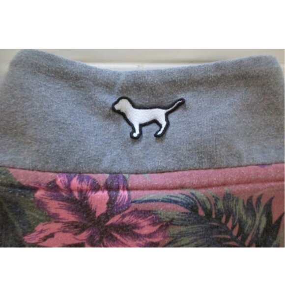 Victoria’s Secret PINK Floral Quarter Zip Pullover Gray Sweatshirt Women’s Sz S - Picture 4 of 4